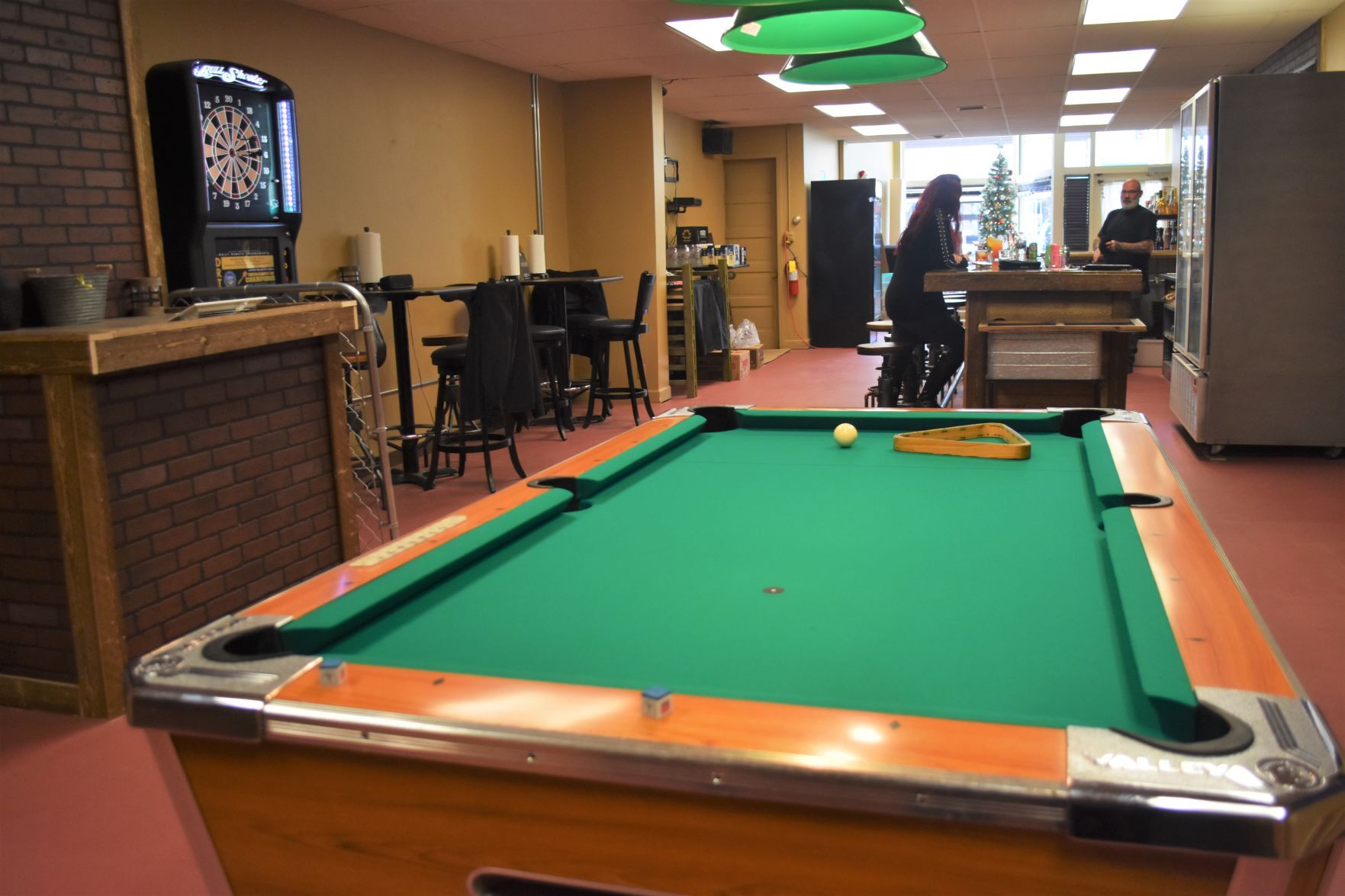 Playing pool